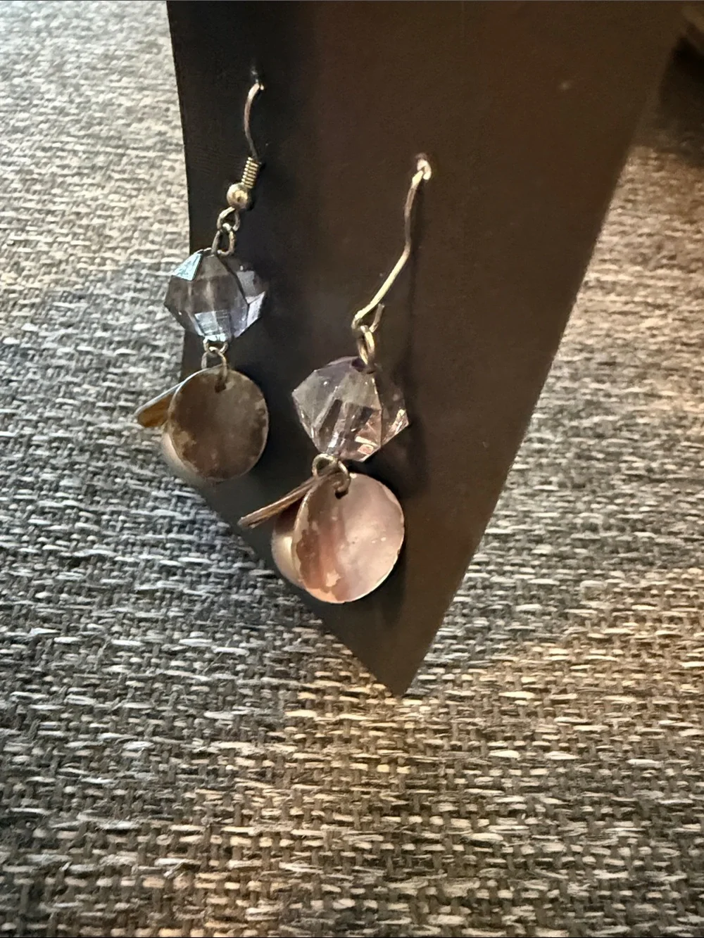 Elegant Taupe Pearl Bead Cluster Drop Dangle Earrings Women Jewelry